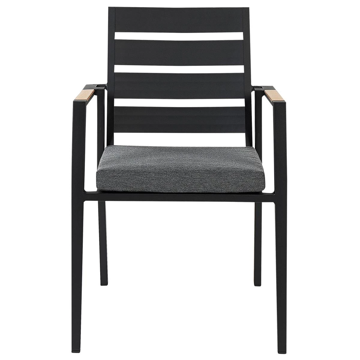 Beliani - OLMETTO | TAVIANO - Tuinset Voor 4 - Zwart - Aluminium 9 Beliani - OLMETTO | TAVIANO - Tuinset Voor 4 - Zwart - Aluminium - Afbeelding 7