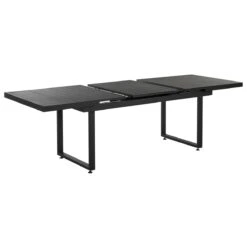 Beliani - VALCANETTO| BUSSETO - Tuinset Voor 6 - Zwart - Aluminium -Tuinproducten 10806502