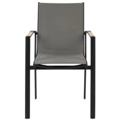 Beliani - OLMETTO|BUSETTO - Tuinset Voor 4 - Zwart - Aluminium -Tuinproducten 10806505