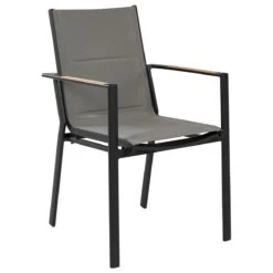 Beliani - OLMETTO|BUSETTO - Tuinset Voor 4 - Zwart - Aluminium -Tuinproducten 10806513