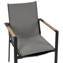 Beliani - OLMETTO|BUSETTO - Tuinset Voor 4 - Zwart - Aluminium -Tuinproducten 10806524