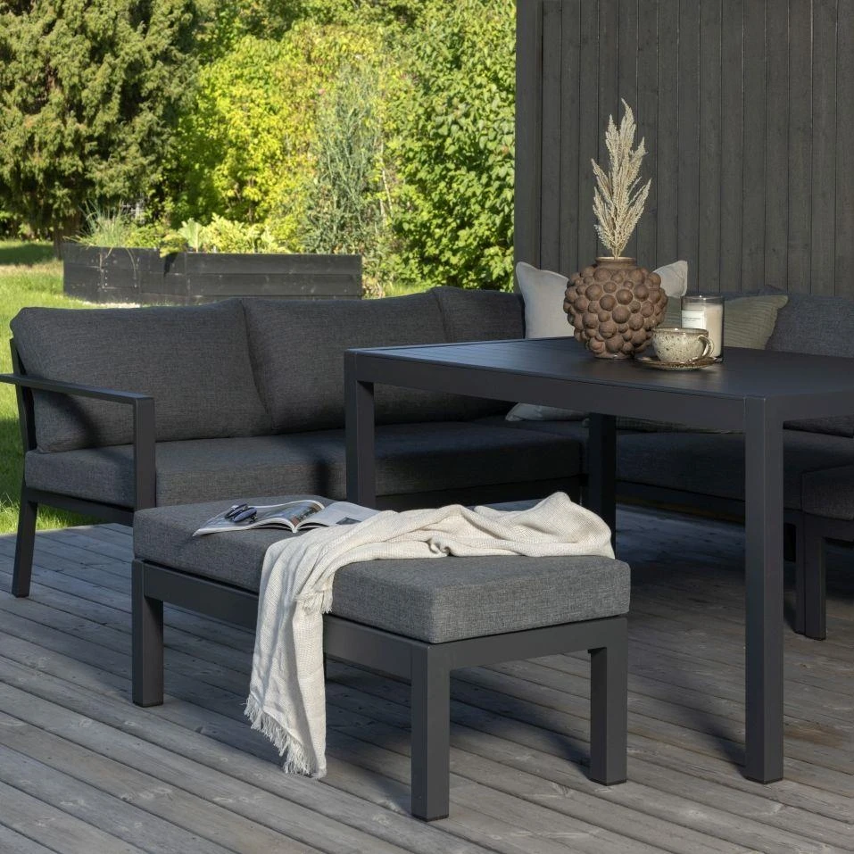 24Designs Alentejo Tuinset - Zwart Aluminium 4 24Designs Alentejo Tuinset - Zwart Aluminium - Afbeelding 2