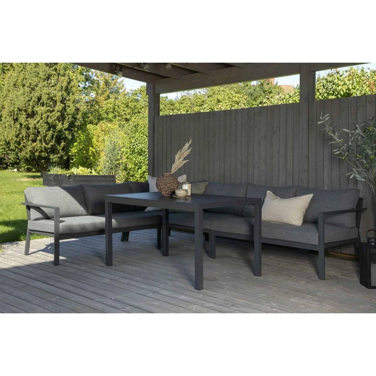 24Designs Alentejo Tuinset - Zwart Aluminium 6 24Designs Alentejo Tuinset - Zwart Aluminium - Afbeelding 4