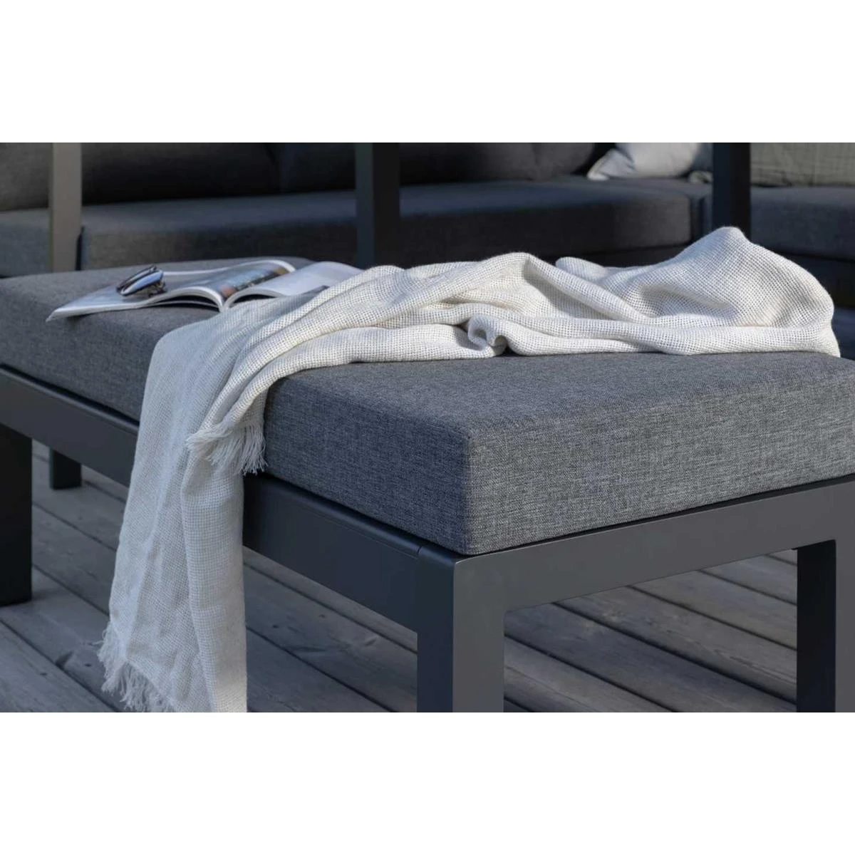 24Designs Alentejo Tuinset - Zwart Aluminium 8 24Designs Alentejo Tuinset - Zwart Aluminium - Afbeelding 6