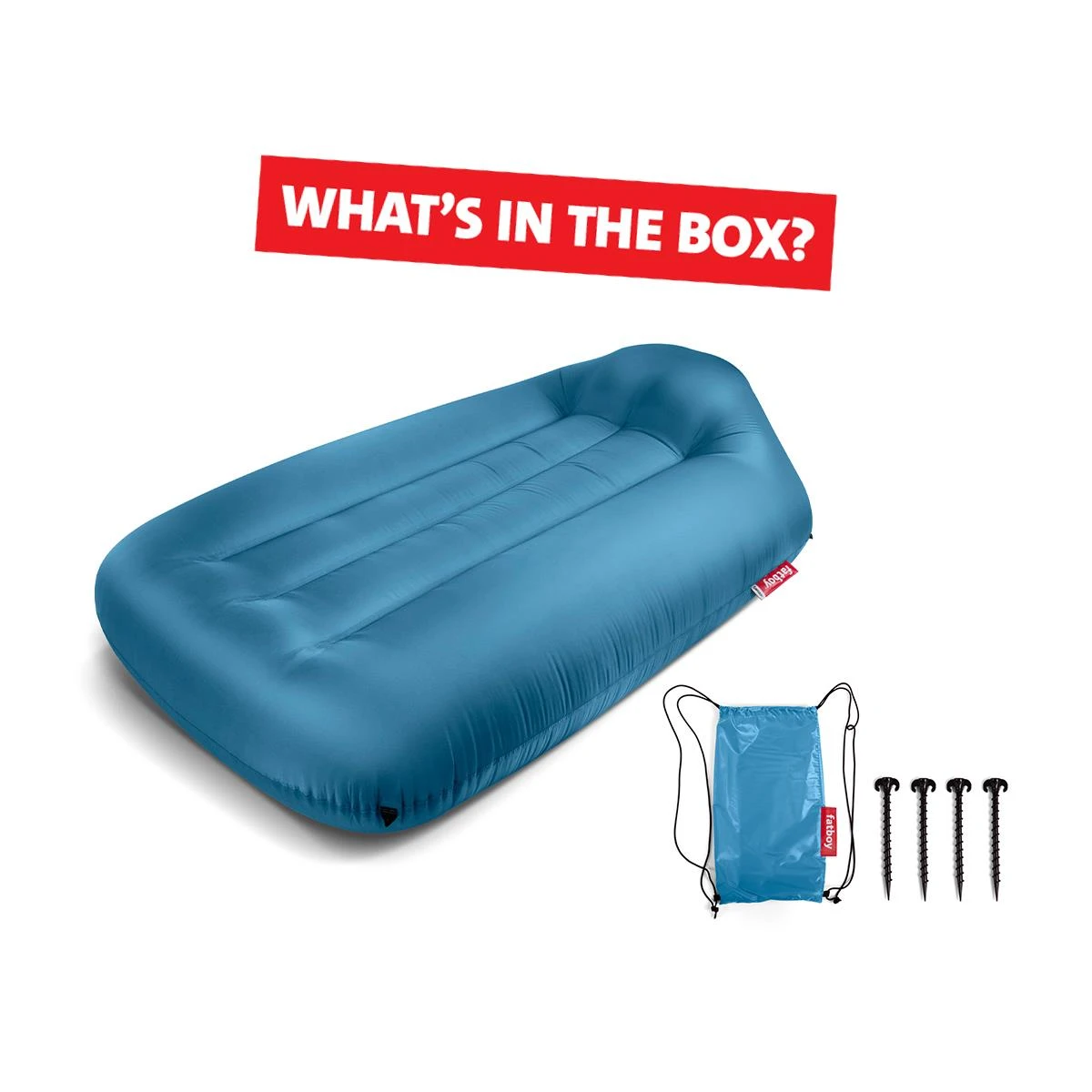 Fatboy Air Lounger - Luchtzak - Oplaasbare Zitzak Lamzac L - Blauw 7 Fatboy Air Lounger - Luchtzak - Oplaasbare Zitzak Lamzac L - Blauw - Afbeelding 5