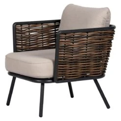 Lisomme Marit 4 Delige Tuin Loungeset Bruin - Met Zitkussens -Tuinproducten 10818486