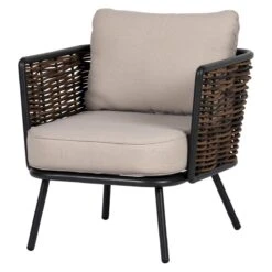 Lisomme Marit 4 Delige Tuin Loungeset Bruin - Met Zitkussens -Tuinproducten 10818501