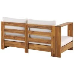 Beliani - MARETTIMO - Loungeset Voor 5 - Lichte Houtkleur - Acaciahout 16 Beliani - MARETTIMO - Loungeset Voor 5 - Lichte Houtkleur - Acaciahout -Tuinproducten 10819506