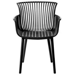 Beliani - PESARO - Tuinstoel Set Van 4 - Zwart - Polypropyleen -Tuinproducten 10819538