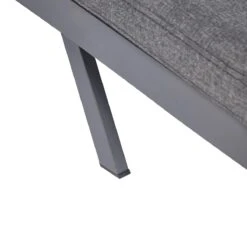 Beliani - AMELIA - Ligstoel - Donkergrijs - Textiel 15 Beliani - AMELIA - Ligstoel - Donkergrijs - Textiel -Tuinproducten 10819847