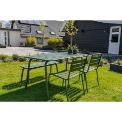 MaximaVida Metalen Tuinset Max 150 Cm Olijfgroen - 4-delig 17 MaximaVida Metalen Tuinset Max 150 Cm Olijfgroen - 4-delig -Tuinproducten 10824138
