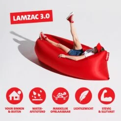 Fatboy Air Lounger - Luchtzak - Oplaasbare Zitzak Lamzac 3.0 - Rood 10 Fatboy Air Lounger - Luchtzak - Oplaasbare Zitzak Lamzac 3.0 - Rood -Tuinproducten 10824324
