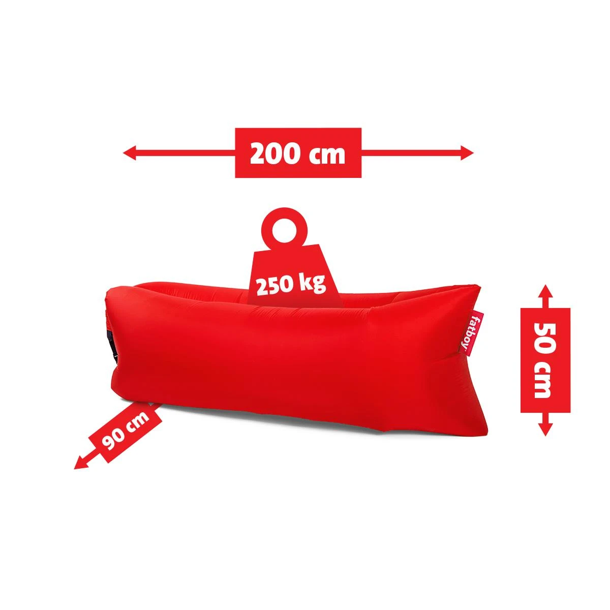 Fatboy Air Lounger - Luchtzak - Oplaasbare Zitzak Lamzac 3.0 - Rood 6 Fatboy Air Lounger - Luchtzak - Oplaasbare Zitzak Lamzac 3.0 - Rood - Afbeelding 4