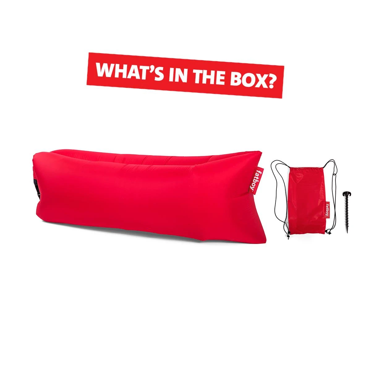 Fatboy Air Lounger - Luchtzak - Oplaasbare Zitzak Lamzac 3.0 - Rood 8 Fatboy Air Lounger - Luchtzak - Oplaasbare Zitzak Lamzac 3.0 - Rood - Afbeelding 6