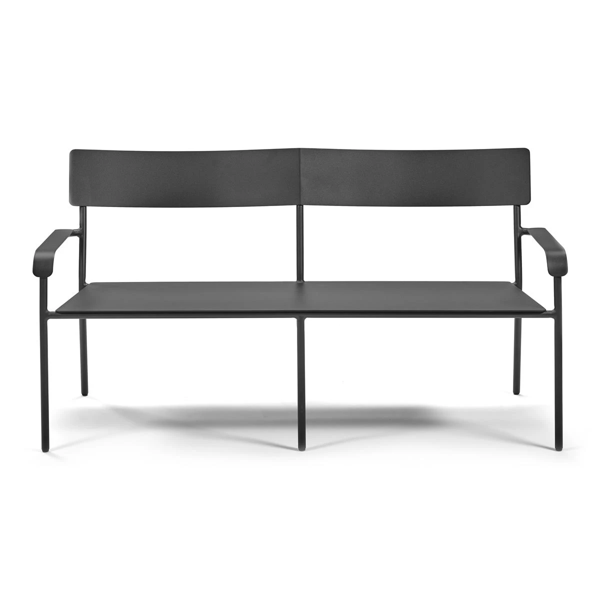 SERAX - Vincent Van Duysen - August Tuinbank B 136 Cm - Zwart 4 SERAX - Vincent Van Duysen - August Tuinbank B 136 Cm - Zwart - Afbeelding 2