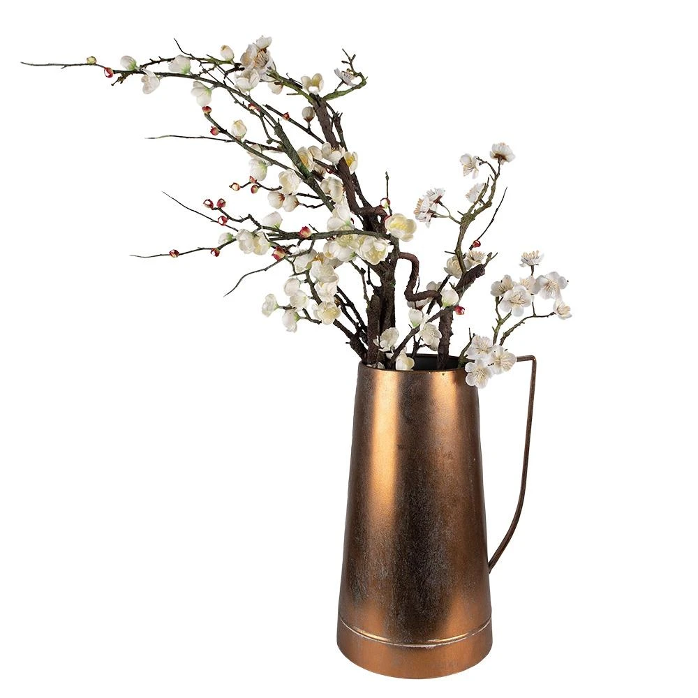 Clayre & Eef Decoratie Kan 24x20x36 Cm Koperkleurig Metaal 4 Clayre & Eef Decoratie Kan 24x20x36 Cm Koperkleurig Metaal - Afbeelding 2