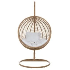 J-Line Hangstoel Rond Staal Naturel -Tuinproducten 10835392
