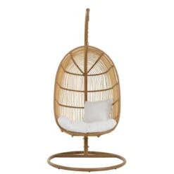 J-Line Hangstoel Ovaal Staal Naturel -Tuinproducten 10835411