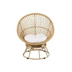 J-Line Zetel+Kussens Zayo Draai Metaal|Riet Beige 14 J-Line Zetel+Kussens Zayo Draai Metaal|Riet Beige -Tuinproducten 10835462