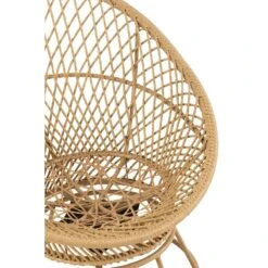 J-Line Zetel+Kussens Zayo Draai Metaal|Riet Beige 18 J-Line Zetel+Kussens Zayo Draai Metaal|Riet Beige -Tuinproducten 10835496