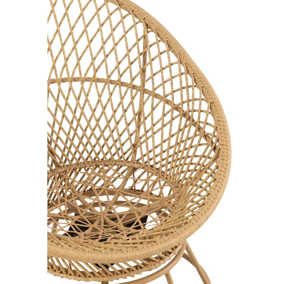 J-Line Zetel+Kussens Zayo Draai Metaal|Riet Beige 10 J-Line Zetel+Kussens Zayo Draai Metaal|Riet Beige - Afbeelding 8