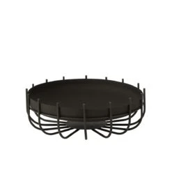 J-Line Vuurkorf Laag Ijzer Zwart Medium