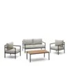 Kave Home - Set Aiguafreda Van 2 Zitsbank, 2 Fauteuils En Salontafel 2 Kave Home - Set Aiguafreda Van 2 Zitsbank, 2 Fauteuils En Salontafel -Tuinproducten 10855177