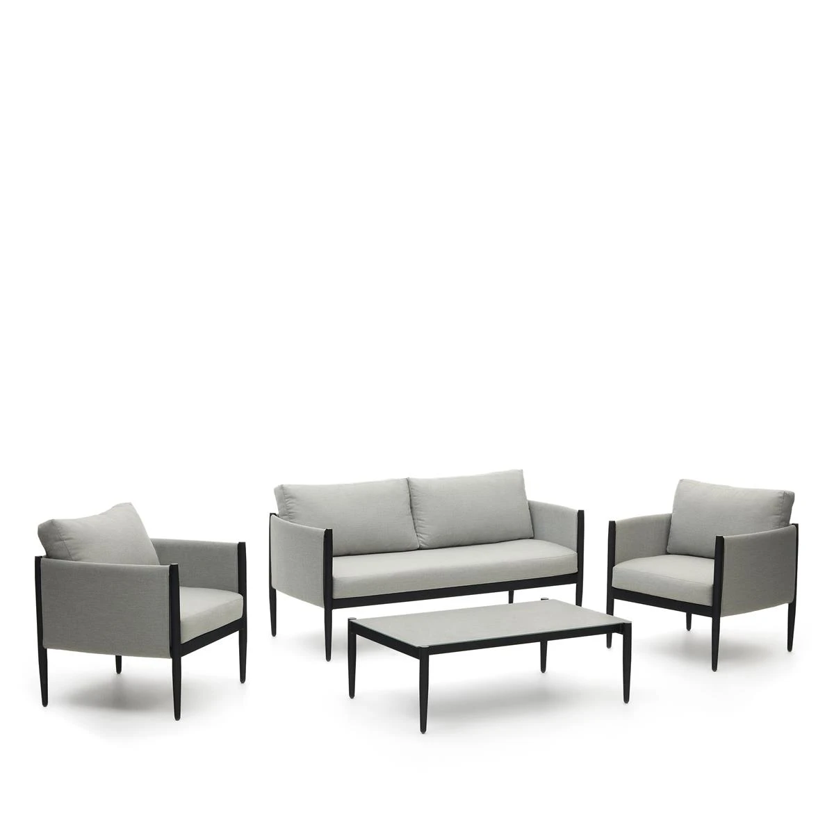 Kave Home - Satuna Set Van 2 Fauteuils, 2-zitsbank En Salontafel In 5 Kave Home - Satuna Set Van 2 Fauteuils, 2-zitsbank En Salontafel In - Afbeelding 3