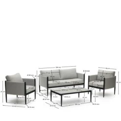 Kave Home - Satuna Set Van 2 Fauteuils, 2-zitsbank En Salontafel In 15 Kave Home - Satuna Set Van 2 Fauteuils, 2-zitsbank En Salontafel In -Tuinproducten 10855194