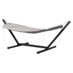 OUTFIT Cille Hangmat - Zwart - Lichtgrijs -Tuinproducten 10867865