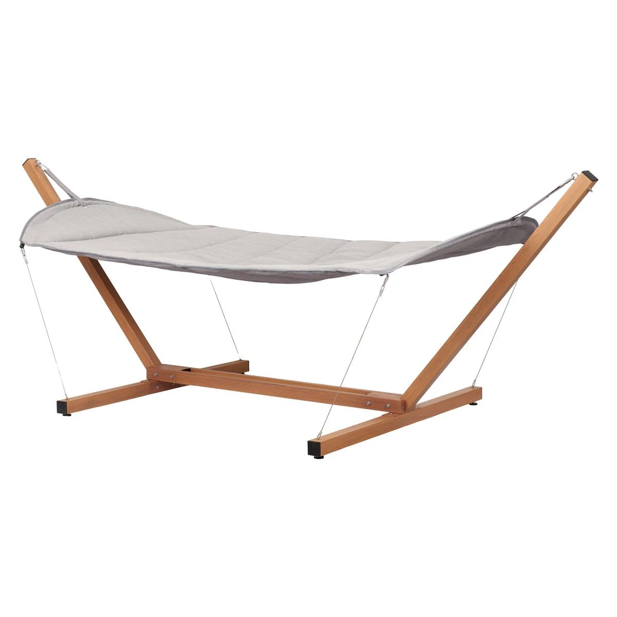 OUTFIT Cille Hangmat - Teak - Lichtgrijs 3 OUTFIT Cille Hangmat - Teak - Lichtgrijs