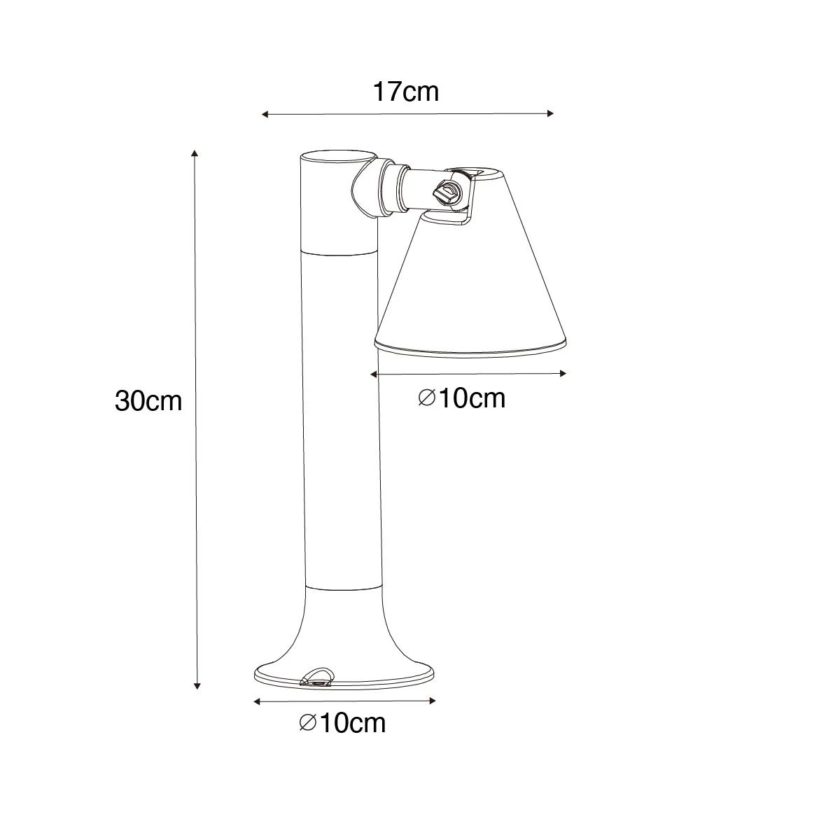 QAZQA Modern Buiten Paaltje Roestbruin 30 Cm IP44 Verstelbaar - Ciara 7 QAZQA Modern Buiten Paaltje Roestbruin 30 Cm IP44 Verstelbaar - Ciara - Afbeelding 5