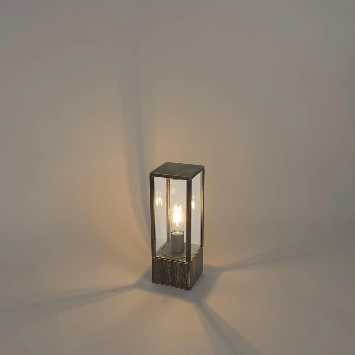 QAZQA Vintage Staande Buitenlamp Antiek Goud 40 Cm IP44 - Charlois 11 QAZQA Vintage Staande Buitenlamp Antiek Goud 40 Cm IP44 - Charlois - Afbeelding 9