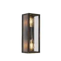 QAZQA Vintage Wandlamp Antiek Goud 38 Cm 2-lichts IP44 - Charlois 20 QAZQA Vintage Wandlamp Antiek Goud 38 Cm 2-lichts IP44 - Charlois -Tuinproducten 10899435