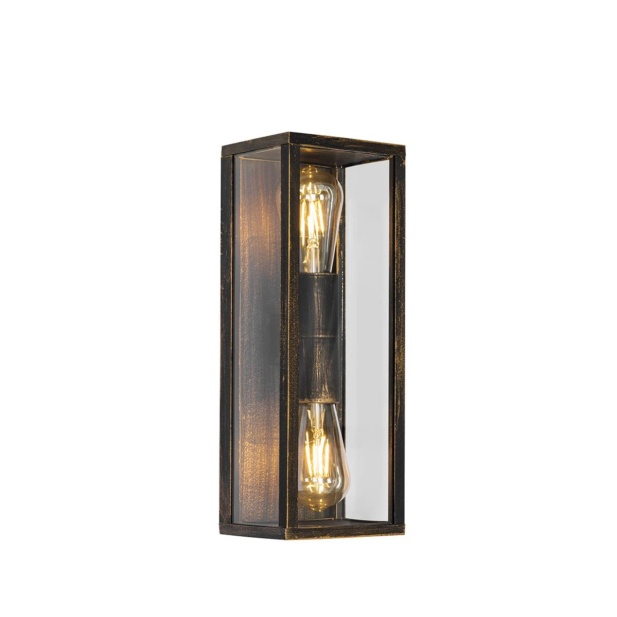 QAZQA Vintage Wandlamp Antiek Goud 38 Cm 2-lichts IP44 - Charlois 10 QAZQA Vintage Wandlamp Antiek Goud 38 Cm 2-lichts IP44 - Charlois - Afbeelding 8