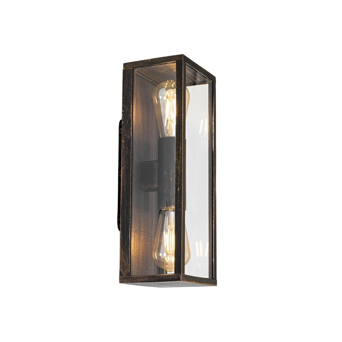 QAZQA Vintage Wandlamp Antiek Goud 38 Cm 2-lichts IP44 - Charlois 11 QAZQA Vintage Wandlamp Antiek Goud 38 Cm 2-lichts IP44 - Charlois - Afbeelding 9