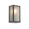 QAZQA Buiten Wandlamp Zwart Met Ribbel Glas IP44 - Charlois 1 QAZQA Buiten Wandlamp Zwart Met Ribbel Glas IP44 - Charlois -Tuinproducten 10899447