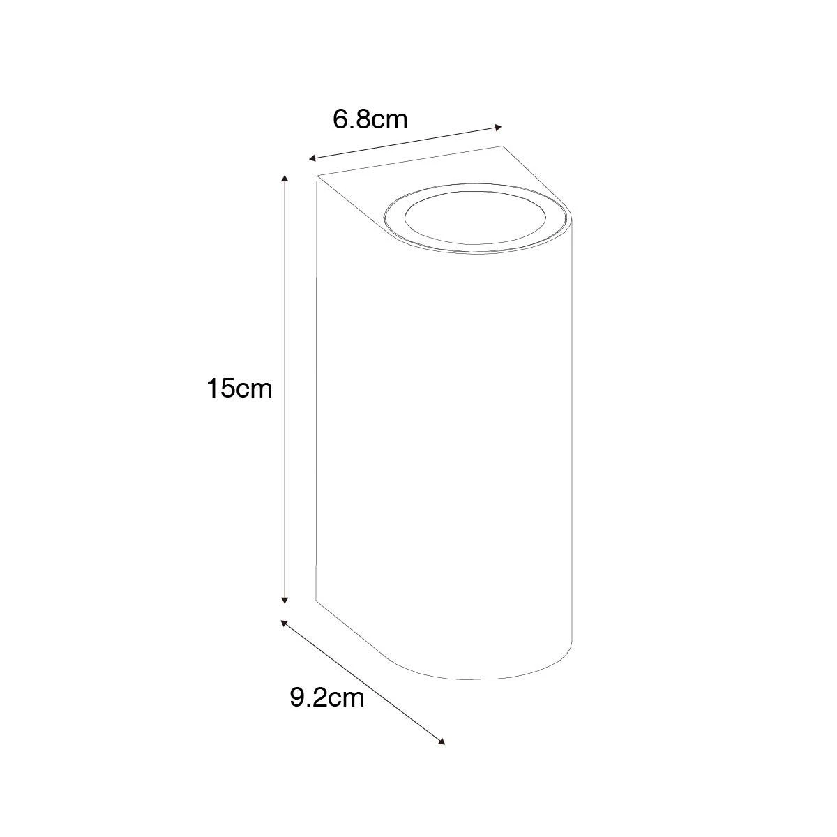 QAZQA Moderne Buiten Wandlamp Zwart Kunststof Ovaal 2-lichts - Baleno 7 QAZQA Moderne Buiten Wandlamp Zwart Kunststof Ovaal 2-lichts - Baleno - Afbeelding 5
