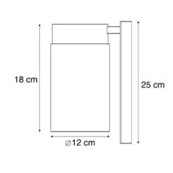 QAZQA Smart Buitenwandlamp Zwart IP44 Incl. Wifi ST64 - Jarra 17 QAZQA Smart Buitenwandlamp Zwart IP44 Incl. Wifi ST64 - Jarra -Tuinproducten 10899639