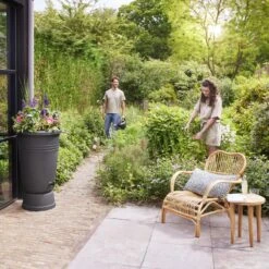 Elho Green Basics Plus Regenton 110 L - Zwart -Tuinproducten 10907297