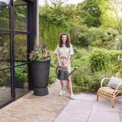 Elho Green Basics Plus Regenton 110 L - Zwart -Tuinproducten 10907298