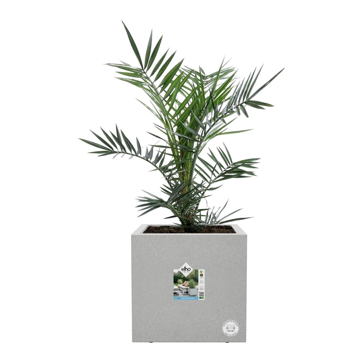 Elho Vivo Next Plantenbak B 40 Cm - Grijs 5 Elho Vivo Next Plantenbak B 40 Cm - Grijs - Afbeelding 3
