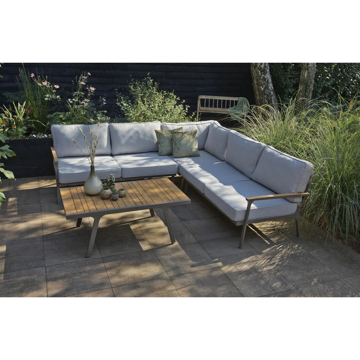 Exotan Loungeset Tuin Orlando - Aluminium - Champagne - 233x89x75 4 Exotan Loungeset Tuin Orlando - Aluminium - Champagne - 233x89x75 - Afbeelding 2