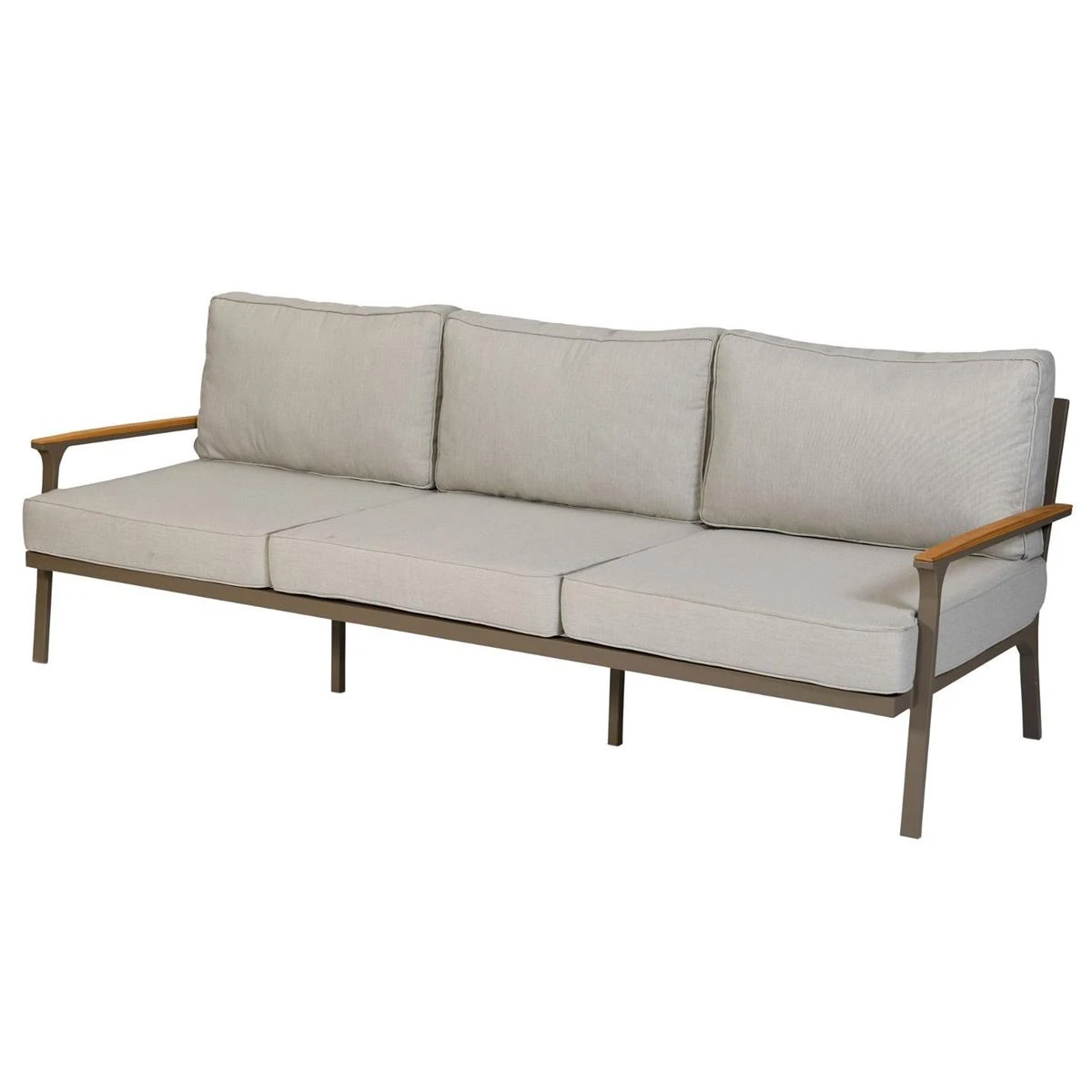 Exotan 3-Zits Tuinbankje Orlando - Aluminium - Champagne - 233x89x75 3 Exotan 3-Zits Tuinbankje Orlando - Aluminium - Champagne - 233x89x75