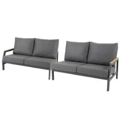 Taste By 4 Seasons Ravenna Loungebanken Links En Rechts - Donker Grijs