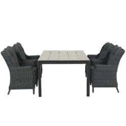 Garden Impressions Marbella Tuinset 5delig D. Grijs -Palmas Tafel