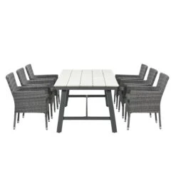 Garden Impressions Jerba Tuinset 7-delig - Moreno Tuintafel 250x100 Cm