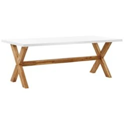 Beliani - OLBIA - Tuinset Voor 6 - Wit - Vezelcement 19 Beliani - OLBIA - Tuinset Voor 6 - Wit - Vezelcement -Tuinproducten 10963026