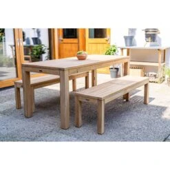 MaximaVida Teak Picknickset Java 150 Cm 3-delig -Tuinproducten 10964477