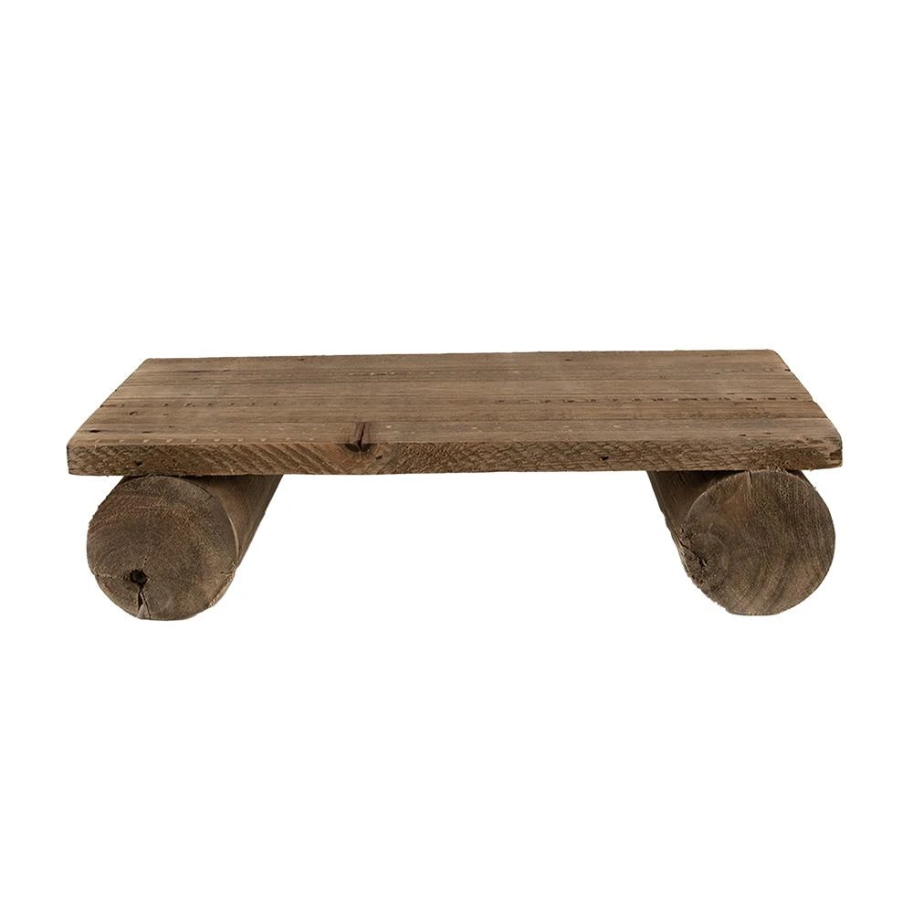 Clayre & Eef Plantentafeltje 25x12x8 Cm Bruin Hout Rechthoek 3 Clayre & Eef Plantentafeltje 25x12x8 Cm Bruin Hout Rechthoek